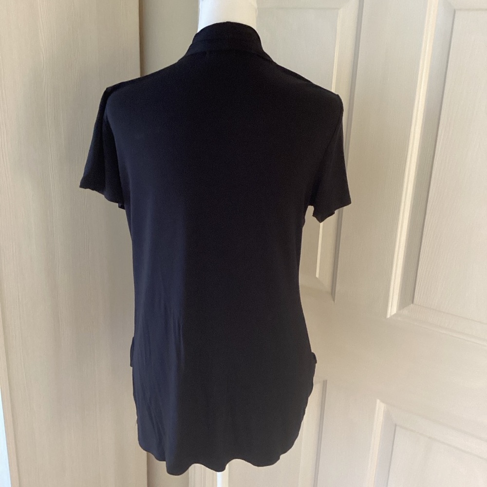 Maurices Black Short Sleeve Cardigan Sz S - Picture 3 of 11